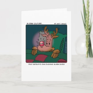 Cartes Pour Fêtes Annuelles Rudolph sourd
