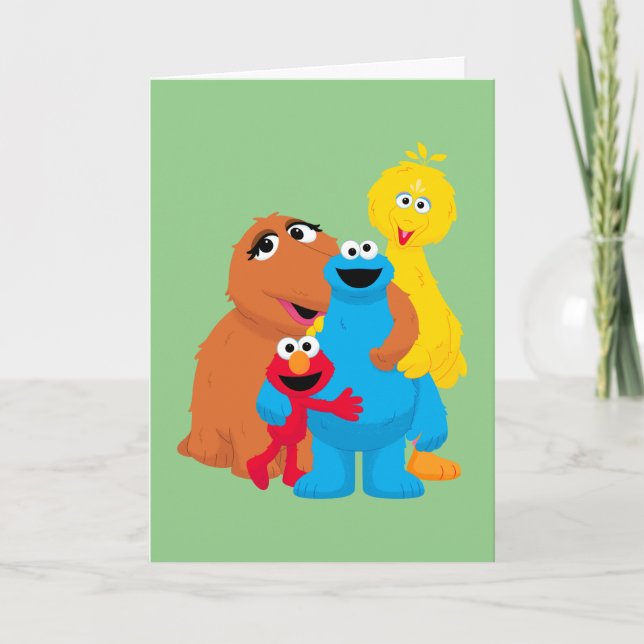 Cartes Pour Fêtes Annuelles Rue Sésame | Groupe Hug (Devant)