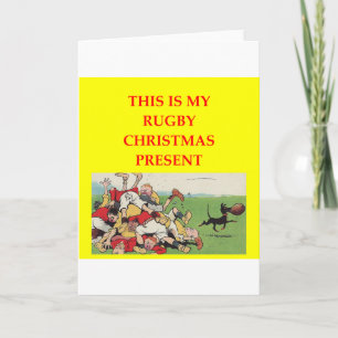 CARTES POUR FÊTES ANNUELLES RUGBY