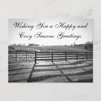 Cartes Pour Fêtes Annuelles Rural Landscape Postcards