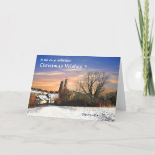 Cartes Pour Fêtes Annuelles Rustic Chilterns Christmas Card