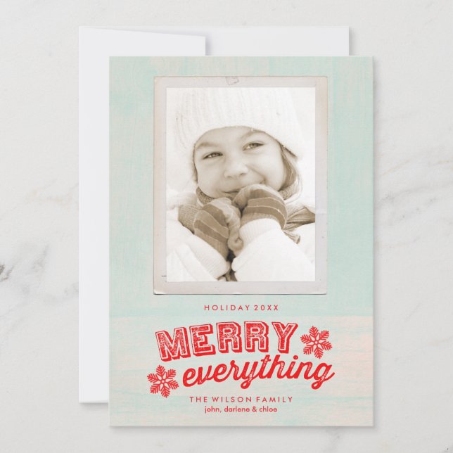 Cartes Pour Fêtes Annuelles Rustique Joyeux tout photo (Devant)