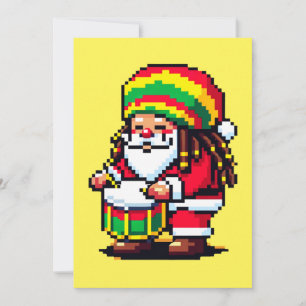 Cartes Pour Fêtes Annuelles Rythmes Reggae avec le Père Noël - Rythme de Noël