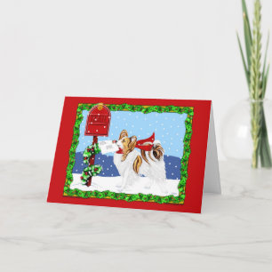 Cartes Pour Fêtes Annuelles Sable de courrier de Noël de Papillon