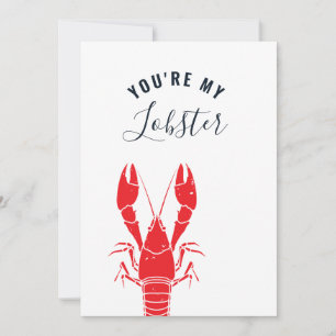 Cartes Pour Fêtes Annuelles Sac de fruits de mer pour homard de la Saint-Valen