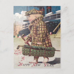 Cartes Pour Fêtes Annuelles Sac de golf Cigare du Nouvel An Bébé