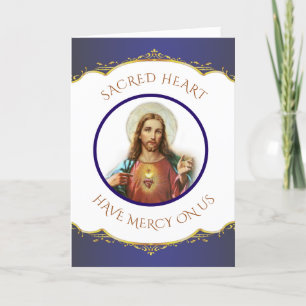 Cartes Pour Fêtes Annuelles Sacré Coeur de Jésus