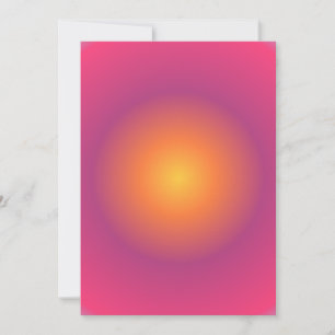 Cartes Pour Fêtes Annuelles Sagittarius Aura Gradient Zodiac, Jaune Violet