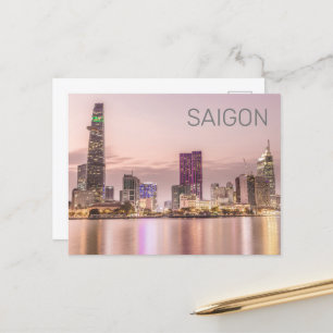 Cartes Pour Fêtes Annuelles Saigon Ho Chi Minh Ville HCMC Vietnam Sunset