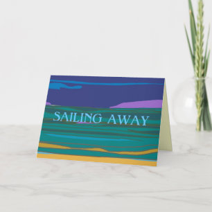 Cartes Pour Fêtes Annuelles Sailing Away >Holidays Farewell Card