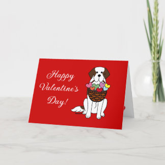 Cartes Pour Fêtes Annuelles Saint Bernard Dessin animé Saint-Valentin