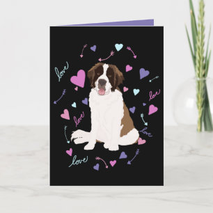 Cartes Pour Fêtes Annuelles Saint Bernard pour la Saint-Valentin