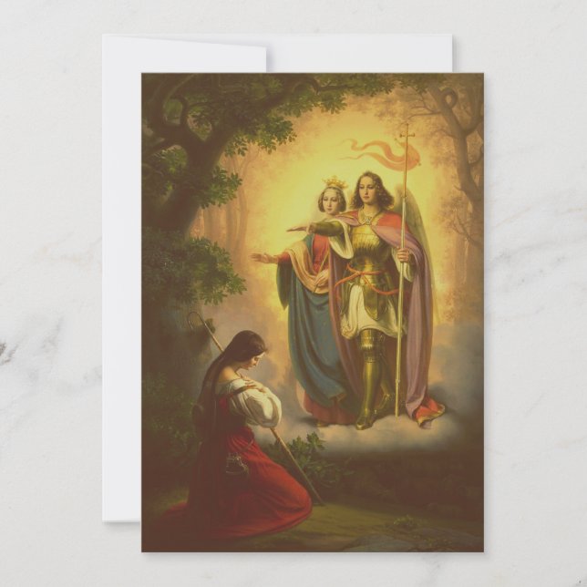 Cartes Pour Fêtes Annuelles Saint Jeanne d'Arc (Devant)