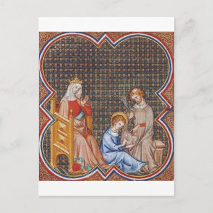 Cartes Pour Fêtes Annuelles Saint Louis IX de France Protecteur des Rois Art