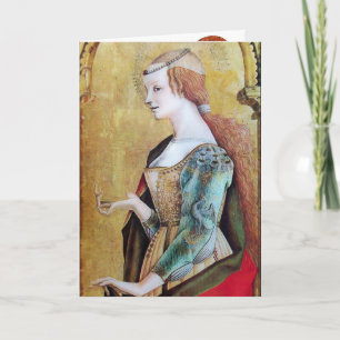 Cartes Pour Fêtes Annuelles SAINT MARY MAGDALENE 2 Or, Rouge