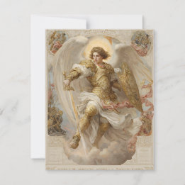 Cartes Pour Fêtes Annuelles Saint-Michel l'Archange en bataille