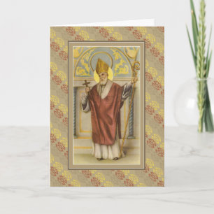 Cartes Pour Fêtes Annuelles Saint Nicolas de Myra Evêque Noël