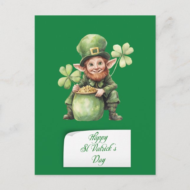 Cartes Pour Fêtes Annuelles Saint Patrick's Day (Devant)