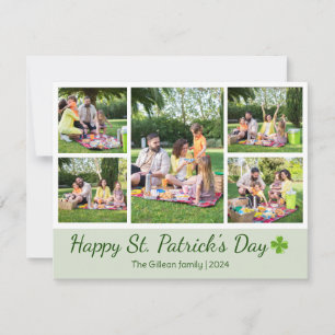 Cartes Pour Fêtes Annuelles Saint-patrick's day Photo de famille Shamrock Coll