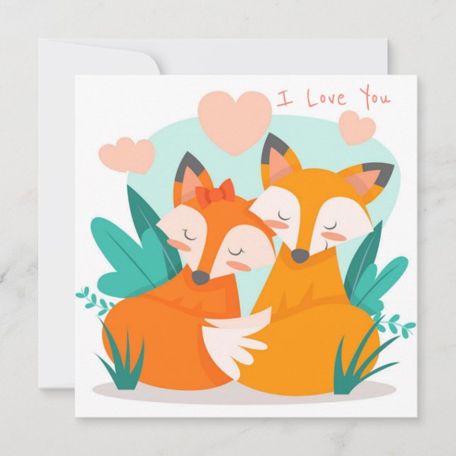 Cartes Pour Fêtes Annuelles Saint Valentin (Devant)