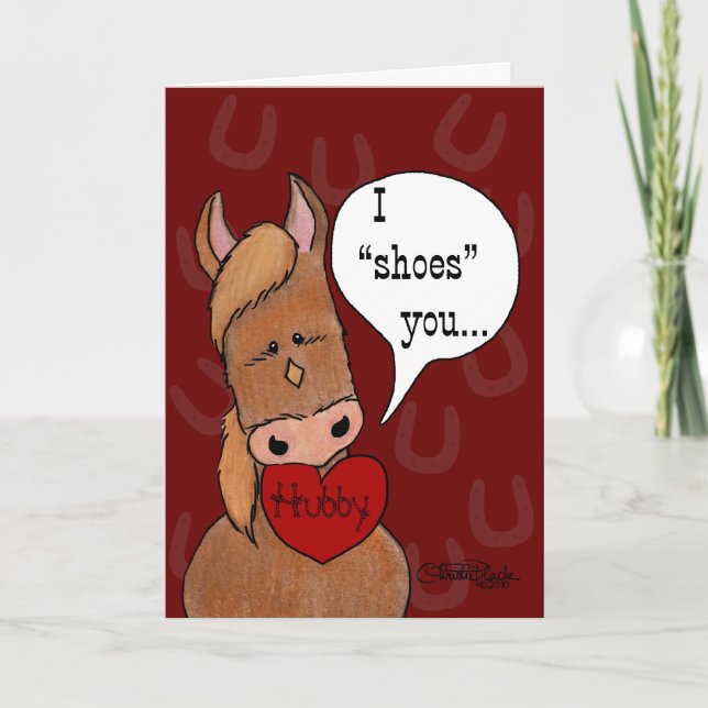 Cartes Pour Fêtes Annuelles Saint Valentin à la bouche du cheval (Devant)