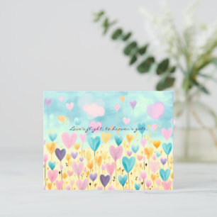 CARTES POUR FÊTES ANNUELLES SAINT-VALENTIN À L'AQUARELLE DESSINÉE À LA MAIN MI