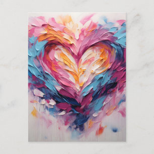 Cartes Pour Fêtes Annuelles Saint-Valentin Amour Radieux Cœur Éclaboussure