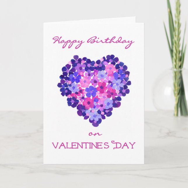 Cartes Pour Fêtes Annuelles Saint-Valentin Anniversaire - Flower Power (Devant)