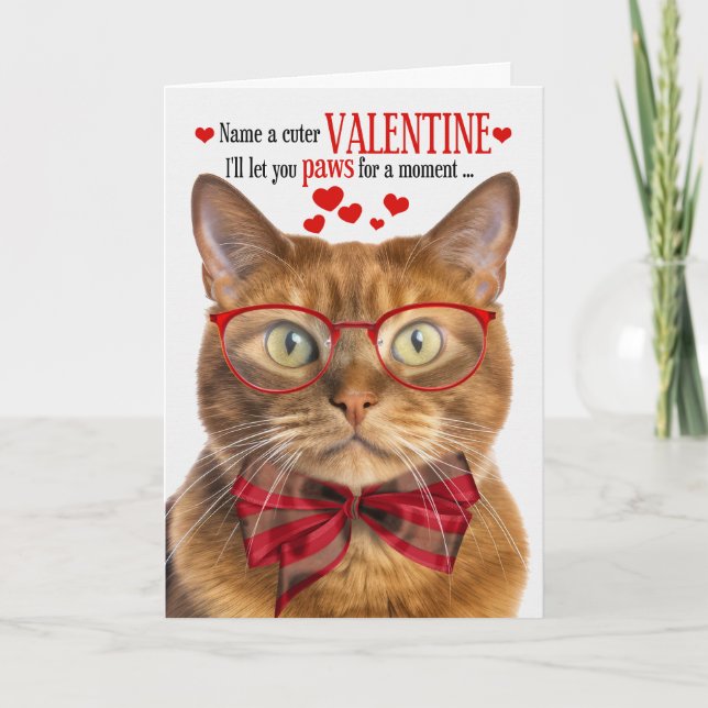 Cartes Pour Fêtes Annuelles Saint Valentin au gingembre rouge avec Humour Feli (Devant)