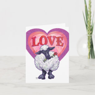 Cartes Pour Fêtes Annuelles Saint Valentin au mouton