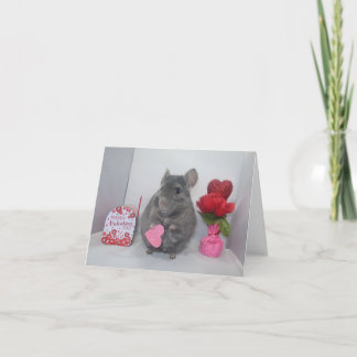 Cartes Pour Fêtes Annuelles Saint-Valentin chinchilla incertain