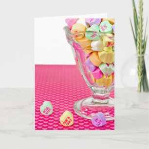 Cartes Pour Fêtes Annuelles Saint Valentin Coeurs bonbons en verre Sundae