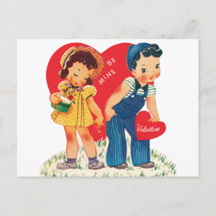 Cartes Pour Fêtes Annuelles Saint Valentin, Coeurs Vintages pour filles et gar