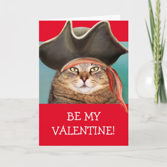 Cartes Pour Fêtes Annuelles Saint-Valentin des Pirates (Devant)