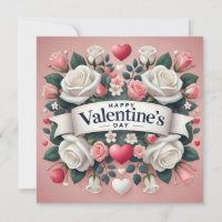 Saint Valentin Floral Coeur Design