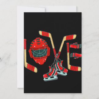Cartes Pour Fêtes Annuelles Saint Valentin Hockey Amour Cadeau Mignon Garçons 