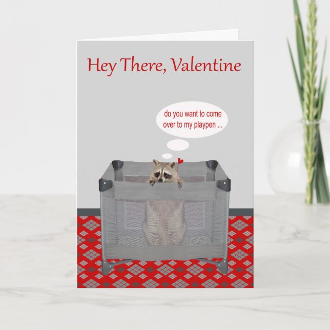 Cartes Pour Fêtes Annuelles Saint Valentin, humour adulte, romance, (Devant)