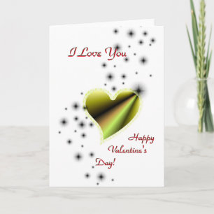 Cartes Pour Fêtes Annuelles Saint Valentin, Je t'aime, Coeur arc-en-ciel