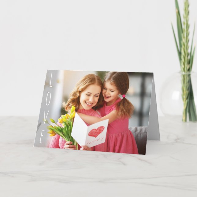 Cartes Pour Fêtes Annuelles Saint Valentin Love Photo For Mom (Devant)