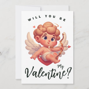 Cartes Pour Fêtes Annuelles Saint Valentin mignon cuppé rose