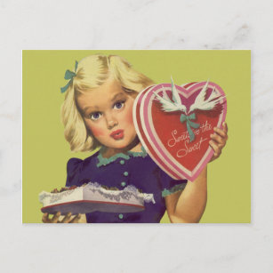 Cartes Postales Valentines De Kitsch Originales Zazzle Ca