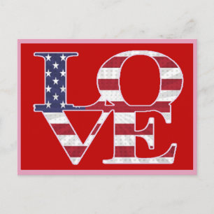 Cartes Pour Fêtes Annuelles Saint-Valentin patriotique