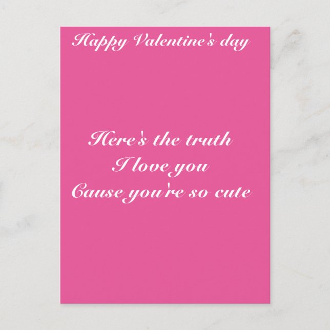 Cartes Pour Fêtes Annuelles Saint-Valentin, petit-fils de la petite-fille (Devant)