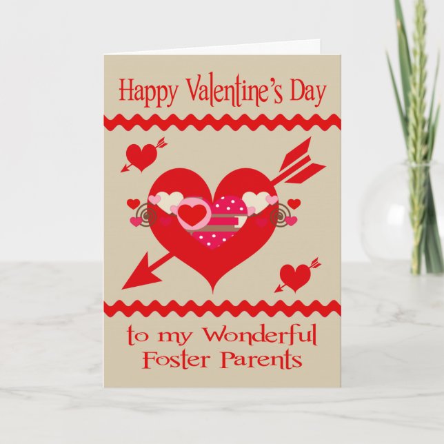 Cartes Pour Fêtes Annuelles Saint Valentin pour encourager les parents (Devant)