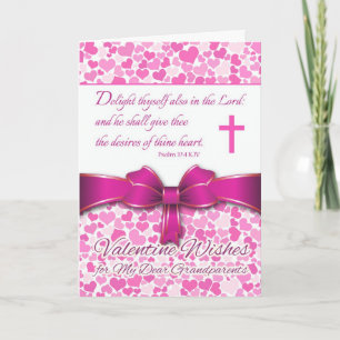 Cartes Pour Fêtes Annuelles Saint Valentin religieux pour grands-parents, Psau