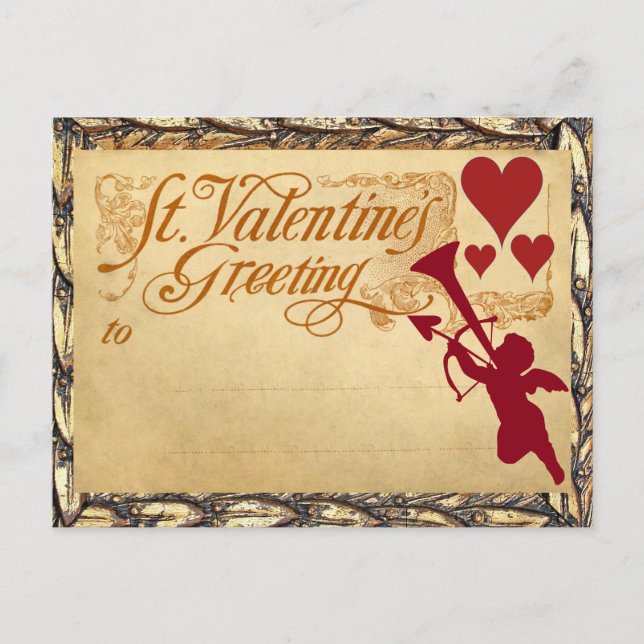 Cartes Pour Fêtes Annuelles Saint-Valentin Salutation personnalisée (Devant)
