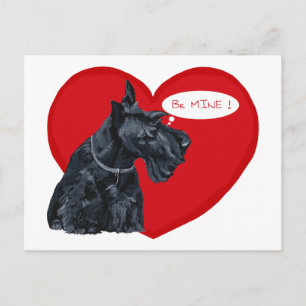 Cartes Pour Fêtes Annuelles Saint-Valentin Terrier Écossais