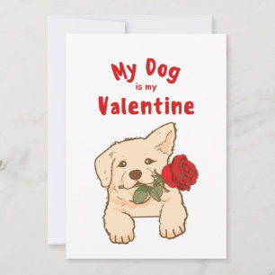 Cartes Pour Fêtes Annuelles Saint-Valentin XOXO Mignon Animal Chien Toutou Pho