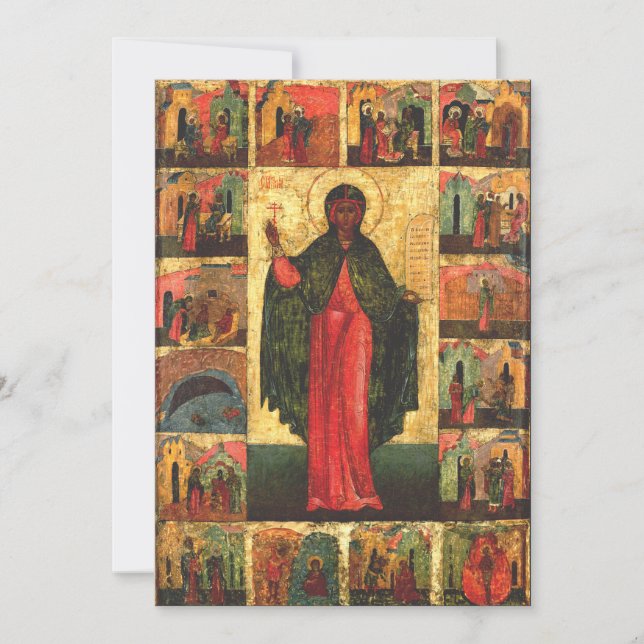Cartes Pour Fêtes Annuelles Sainte Anastasia Vierge et martyr (Devant)