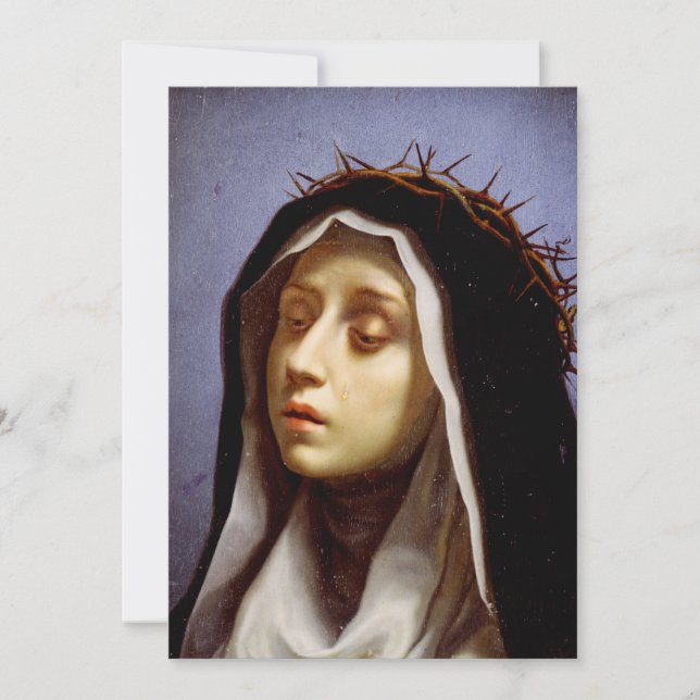 Cartes Pour Fêtes Annuelles Sainte Catherine de Sienne (Devant)